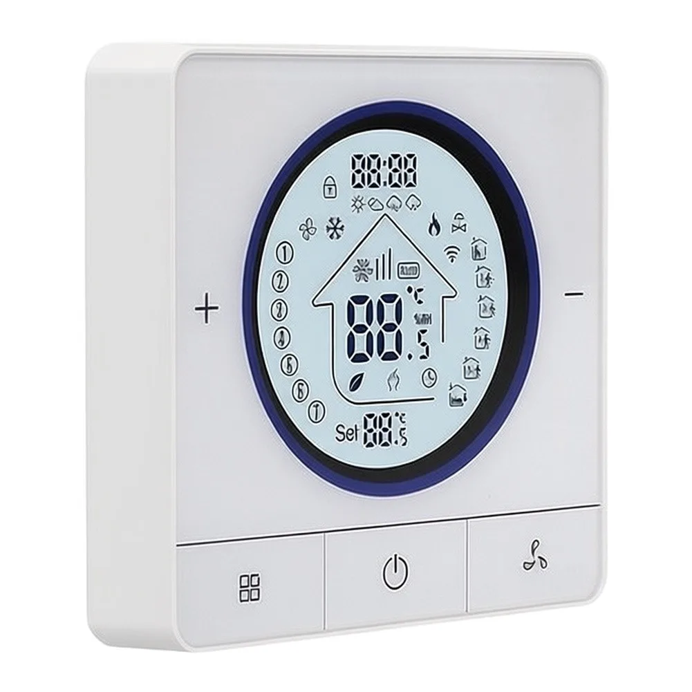 Digital Temperature Controller with 5+1+1 Weekly Programming and Clear Target Actual Temperature Readout on LED