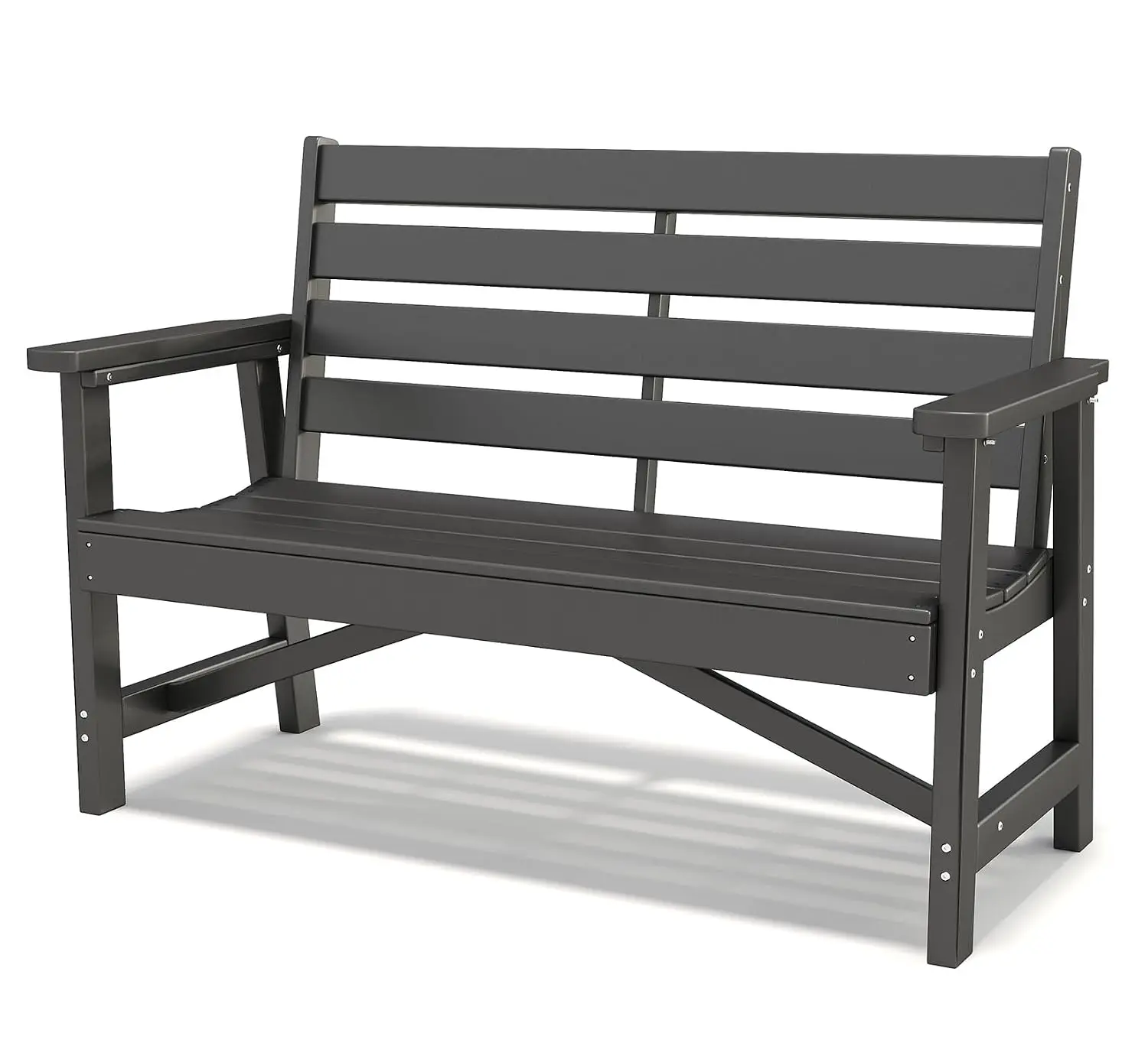 HDPE Garden Bench 2-Person Outdoor 51.5