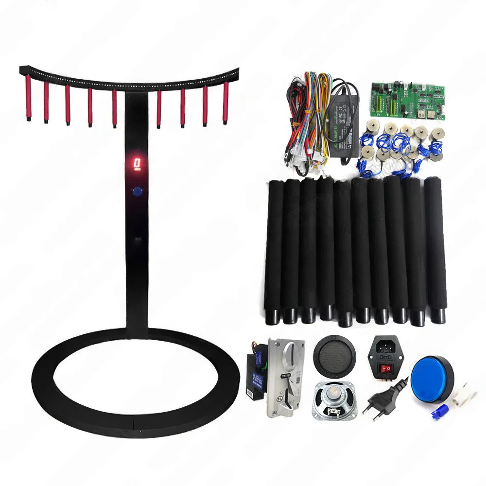 Indoor Fast Reaction Challenge Coin Operated Arcade Game DIY Kit Quick Hands Catch Stick Eye Fast Chips