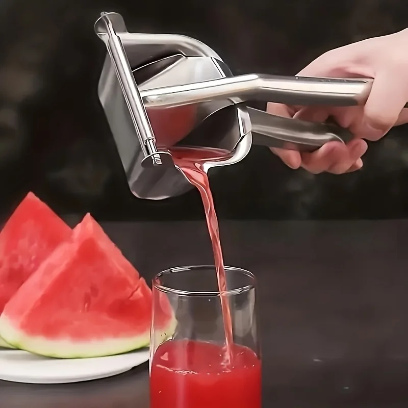 

304 Stainless Steel Citrus Juicer, Manual Orange Lemon Squeezer with Pulp Strainer, Kitchen Juice Extractor Tool