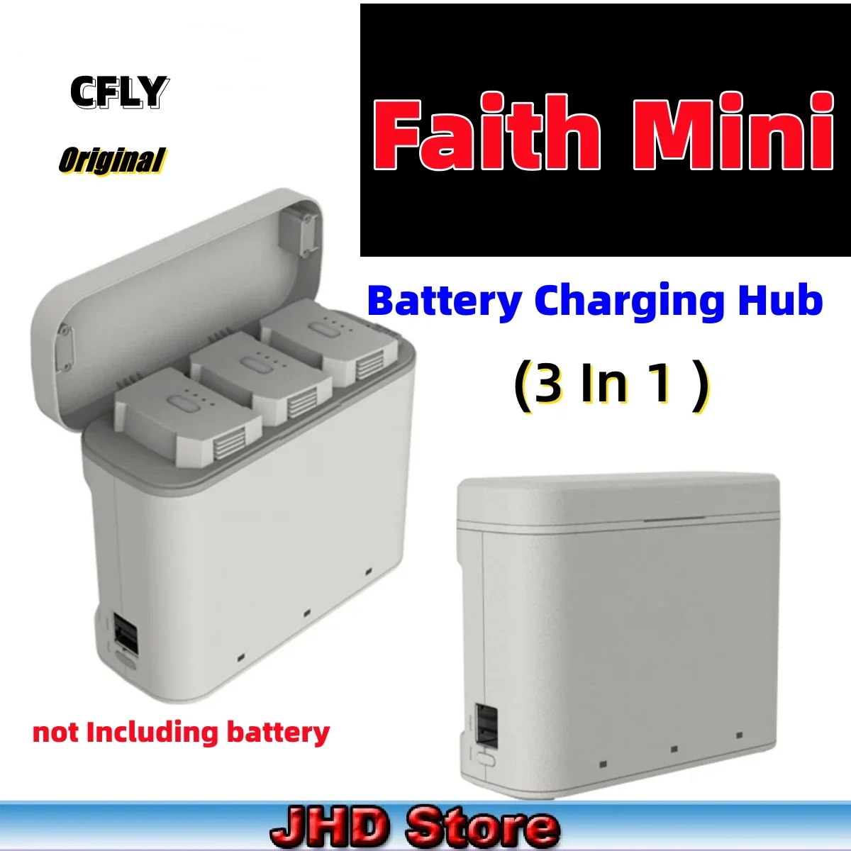 

JHD CFLY Faith мини-концентратор для зарядки аккумуляторов 3 в 1, зарядное устройство для нескольких аккумуляторов, концентратор для зарядки аккумулятора для мини-дрона