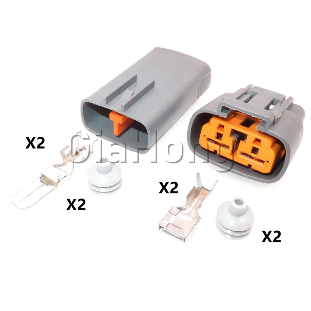 1 Set 2 Ways AC Assembly Auto Parts Car Sealed Socket 6195-0057 6195-0060 Auto Wire Connector Auto Electrical Adapter