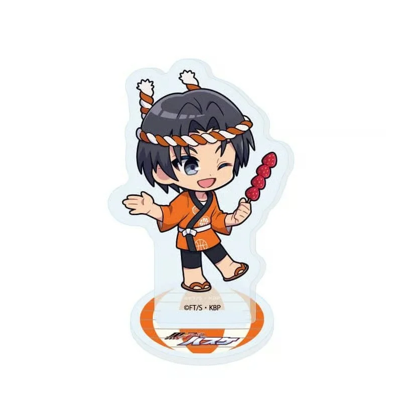 Anime Kuroko's Basketball Q-style Summer Festival Theme Tetsuya Kuroko Acrylic Stand Model Plate Keychains Desk Decor