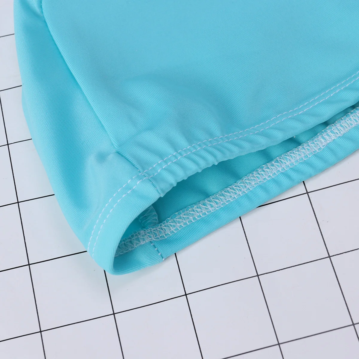 

Swim Cap Polyester Elastic Fabric Reusable Non-Waterproof Sun Protection For Hair Anti-Slip Comfortable Fit Women Men Acid