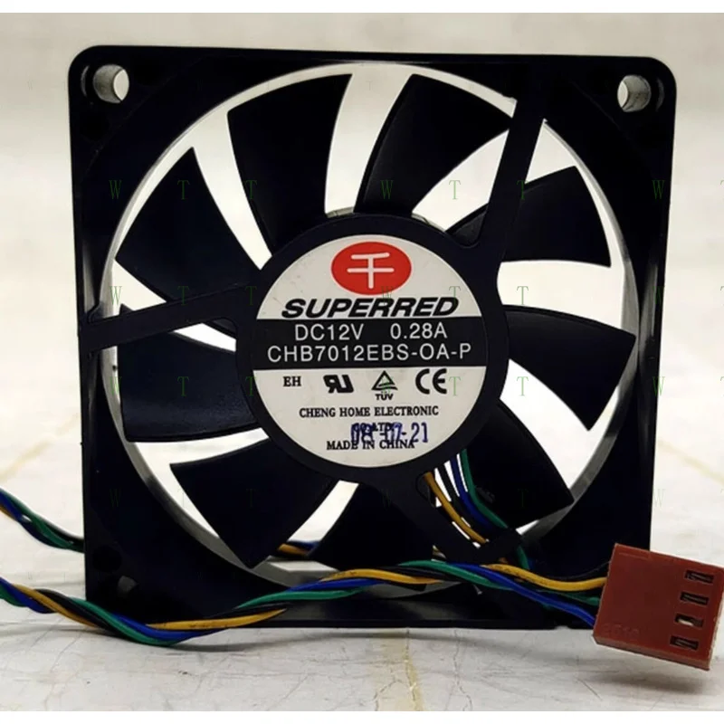 

H 1 pcs Qianhong CHB7012EBS-OA-P 7020 12V 0.28A four wire bearing cooling fan
