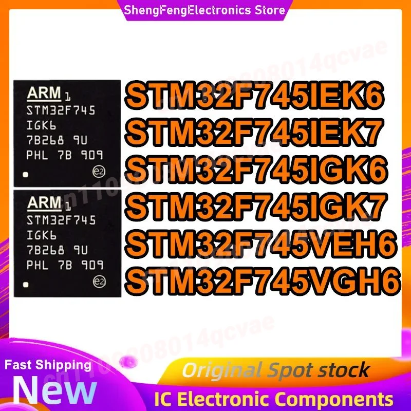 

STM32F745IEK6 STM32F745IEK7 STM32F745IGK6 STM32F745IGK7 STM32F745VEH6 STM32F745VGH6 BGA IC-чипы, новые, оригинальные, в наличии