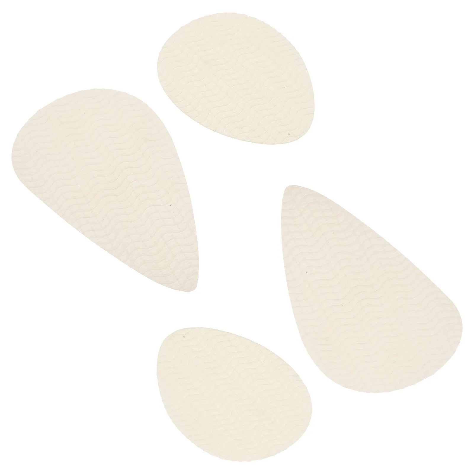 

2Pair Shoe Anti-Slip Stickers High Heel Water Ripple Pattern Noise Reduction Shock Absorbing Foot Pads