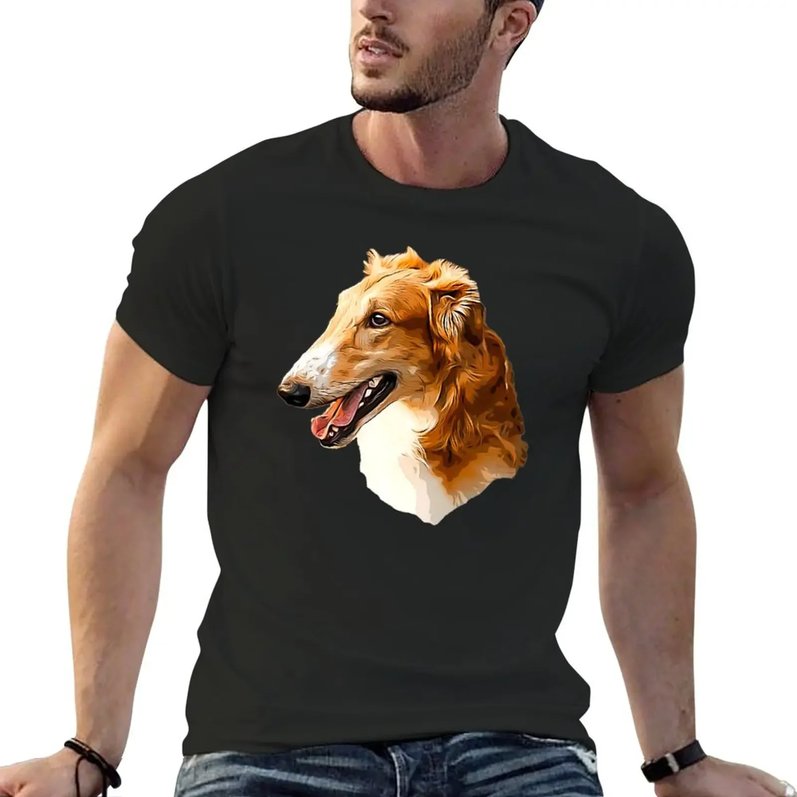 

Borzoi Elegance T-Shirt tops heavyweights vintage graphic tee shirts graphic tees mens t shirt graphic