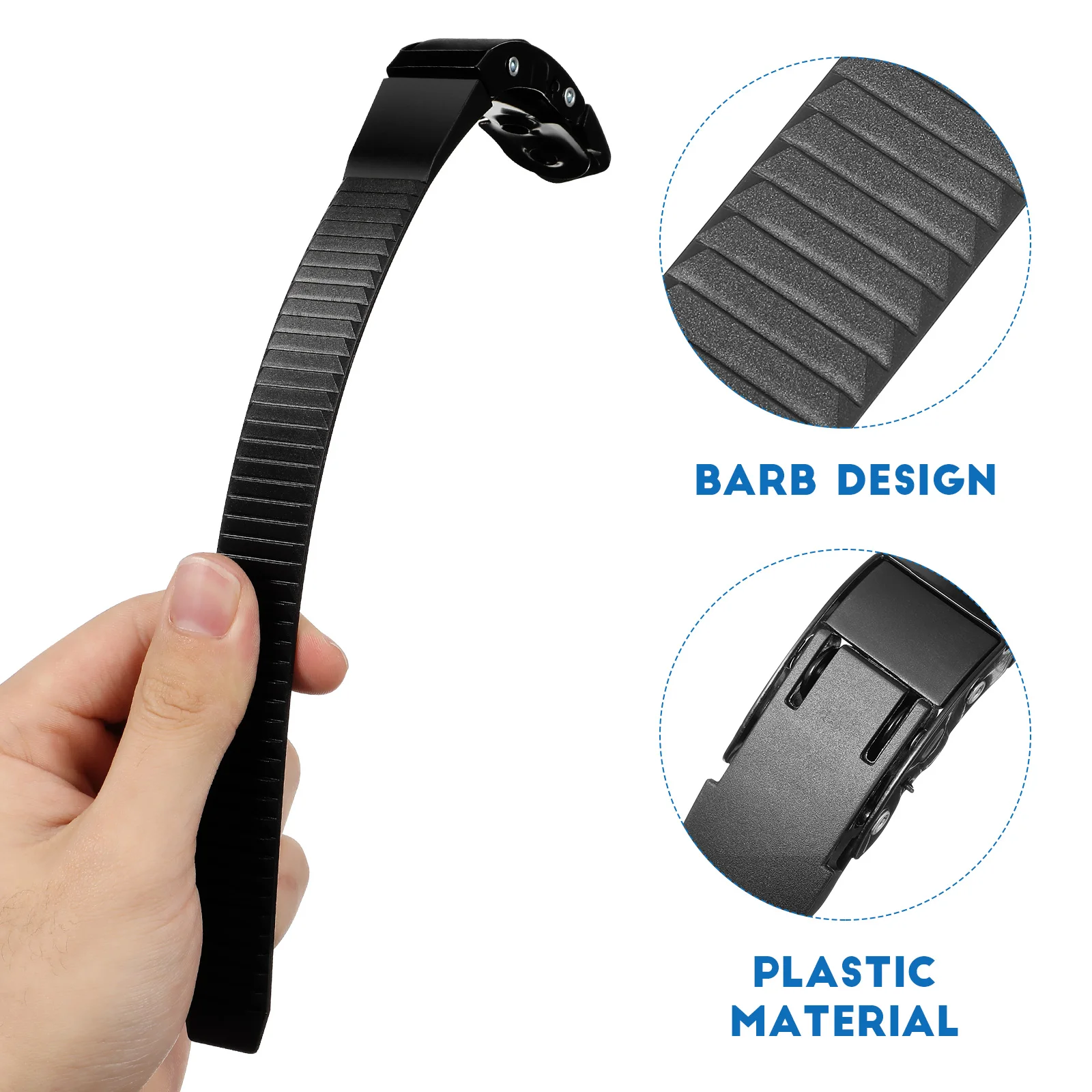 2 set di fibbie per cinghie per pattini a rotelle, parti di ricambio regolabili per scarpe da pattinaggio, cintura energetica in plastica di lunga durata