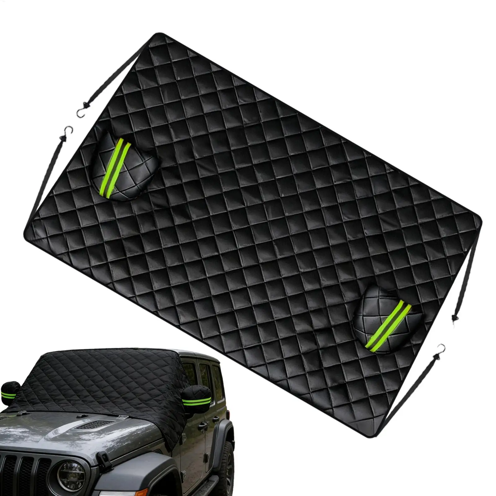 

Защитный чехол для лобового стекла автомобиля от снега и мороза, полузакрытый, универсальный