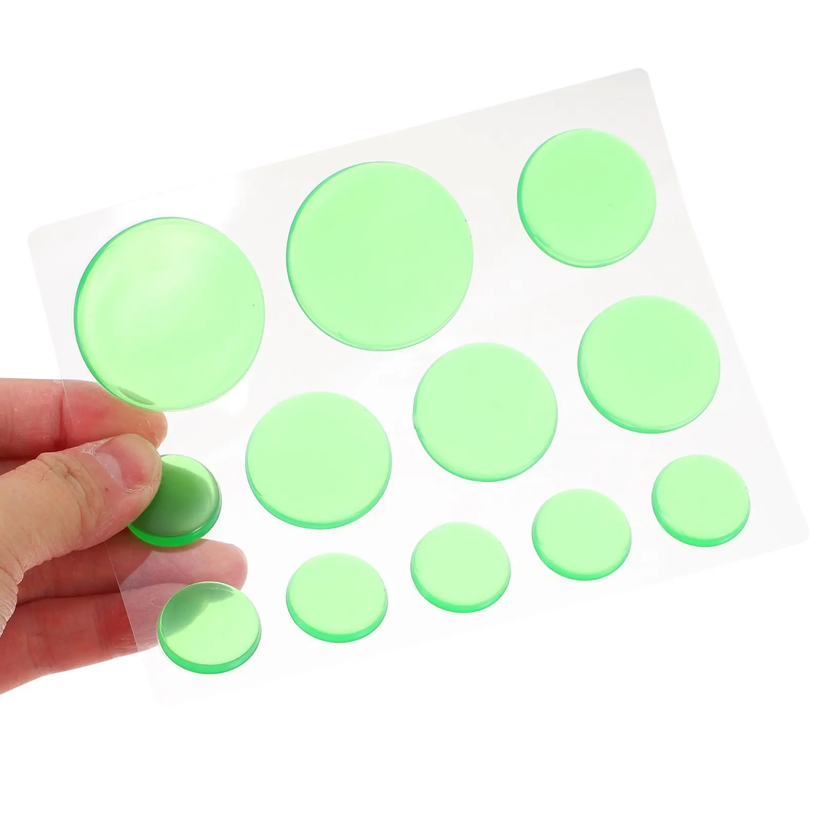 

12 Pcs Noise-absorbing Stickers Mute Pad Silica Gel Pads Self Adhesive Drum Dampeners
