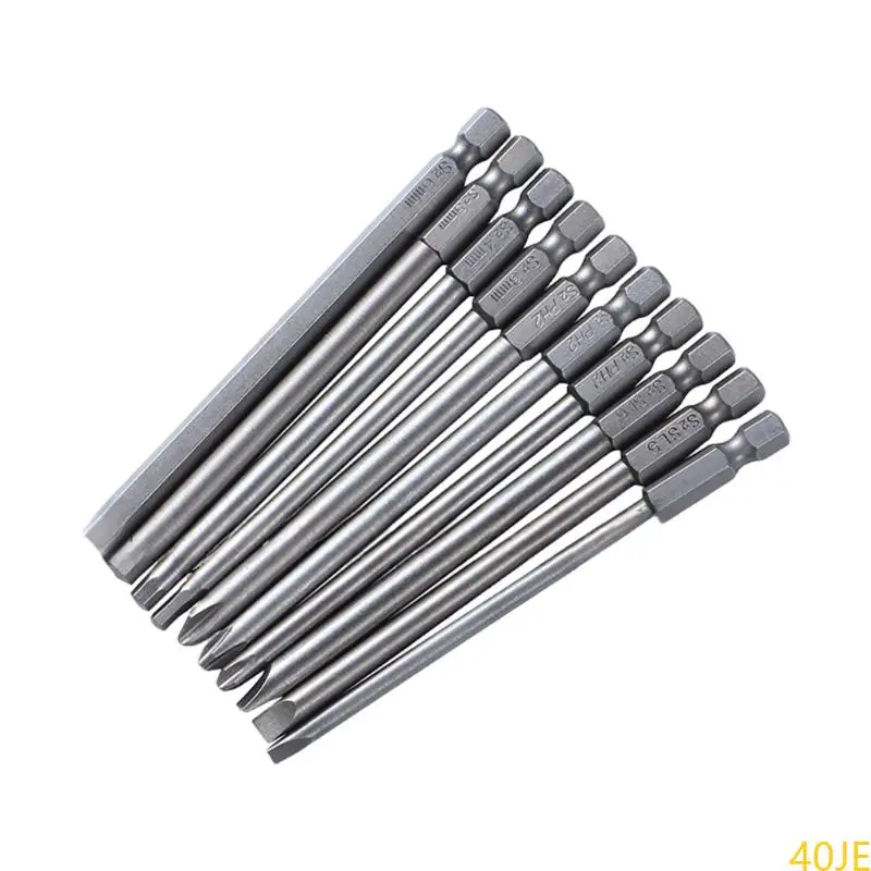 

40JE 10Pcs Industrial Bit Set 100mm Drill Bit Batch Head Screwdriver