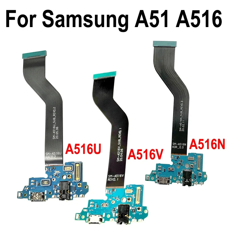 Gefenis USB Charge Board For Samsung Galaxy A51 5G A516 A516N A516U A516V Charging Port PCB Dock Connector Flex Cable Replacemen