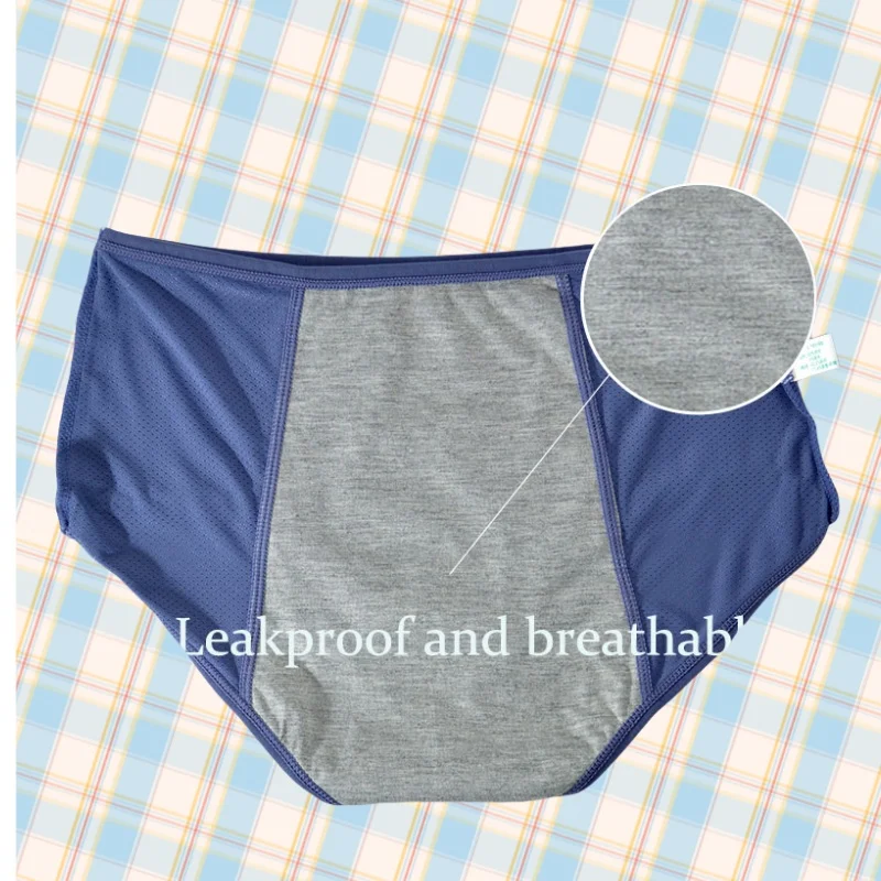 4 قطعة/المجموعة مانعة للتسرب المرأة الصحية الفسيولوجية منتصف الخصر سراويل الحيض فترة الملابس الداخلية الحرير الجليد الإناث ملخصات #4