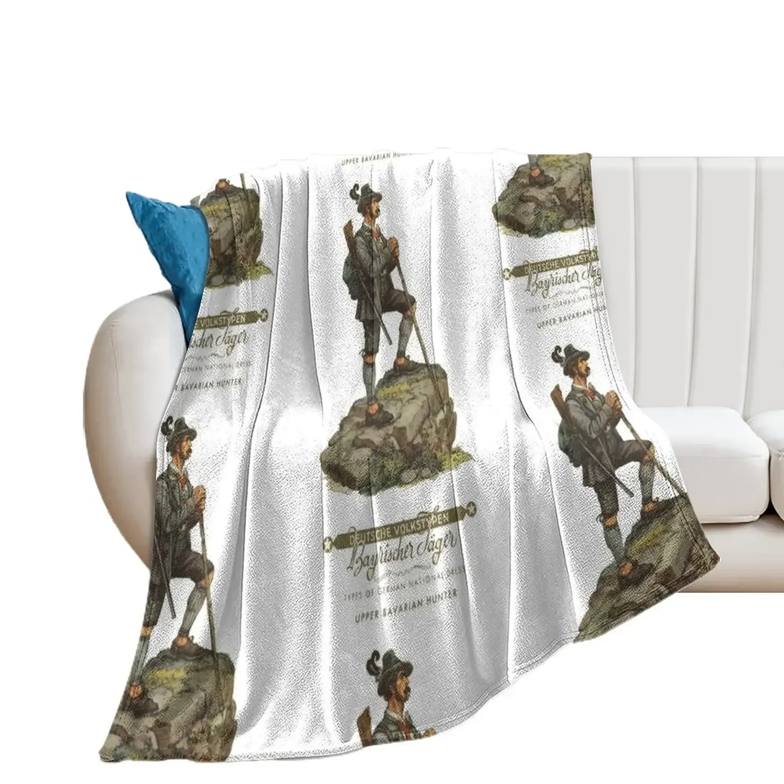 

Bavarian Hunter...Bayrischer Jger Throw Blanket Bed linens halloween For Baby Single Blankets