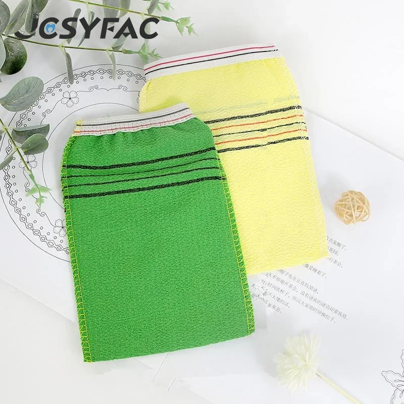 

5Pcs Exfoliating Bath Pad Towels Set Korean Italy Asian Exfoliating Bath Washcloth Body Scrub Shower Soft Polyester Cotton