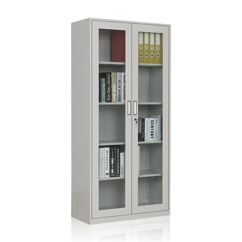Heavy Duty Steel Filing Cabinet Glass Door Lockable Drawers Office Storage Bulk Supply