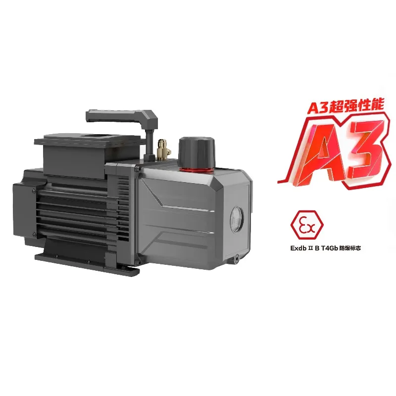 Ammonia vacuum pump for HVAC A3 R290 R600a R410A refrigerant two-stage oil vacuum pump piston pump structure