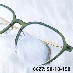 Denmark Design Polygon Glasses Frame Men Women Fashion Ultralight Myopia Eyeglasses 6627 Prescription Optic Spectacles Eyewear