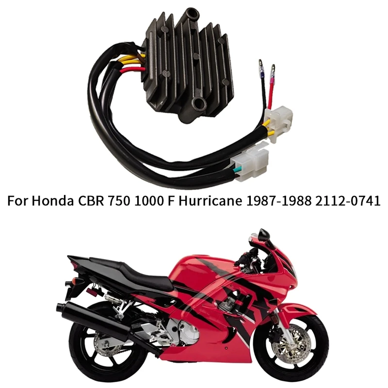 R2059.7 / 2112-0741 Motorcycle Voltage Regulator Rectifier Replacement Accessories For Honda CBR 750 1000 F Hurricane 1987-1988