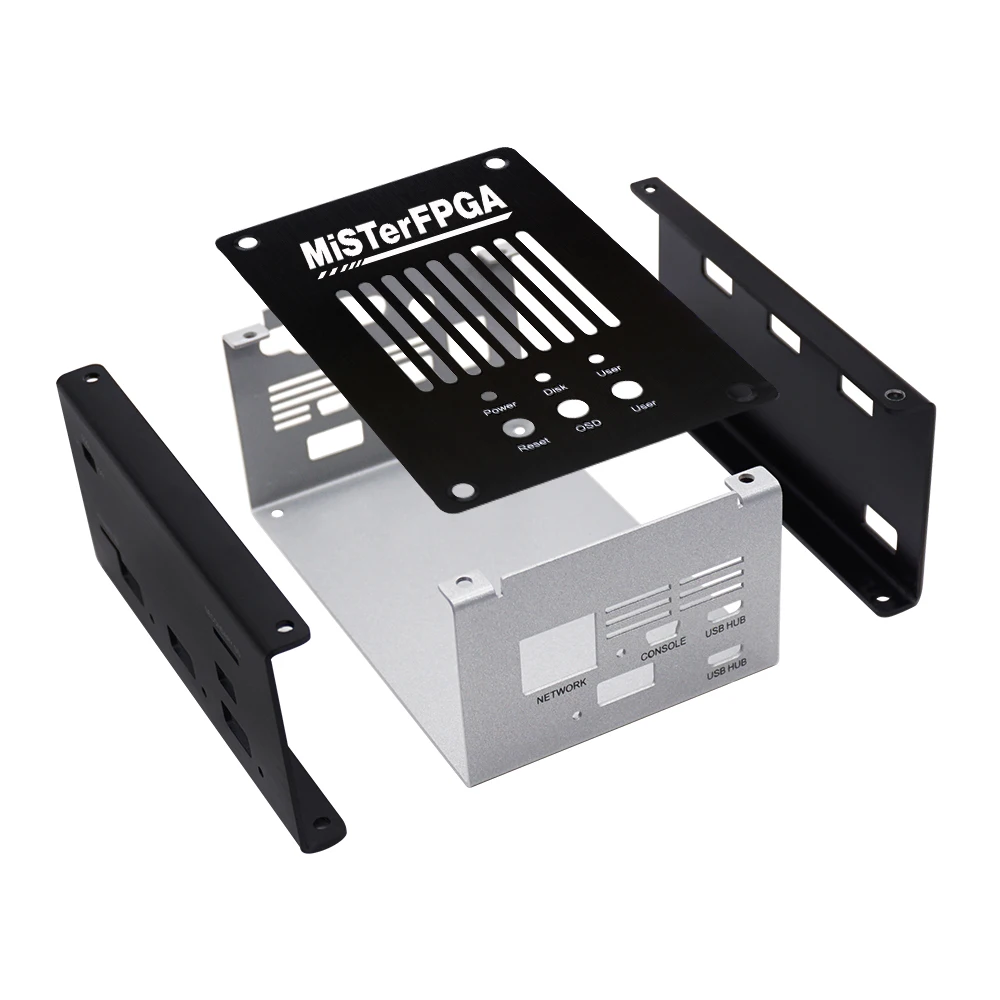 Metal Case For Mister FPGA Core Control Suit For DE10-Nano Main Board I/O Board/Mister USB Hub