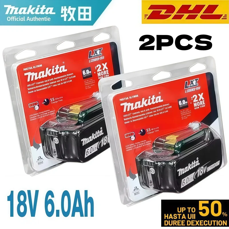 Originele Makita 18V Oplaadbare Batterij 6.0Ah BL1860 BL1860B BL1840 BL1840B BL1850 BL1850B Voor Makita Elektrisch Gereedschap