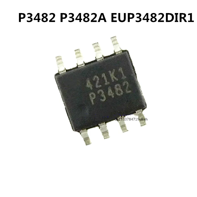 Original 5PCS/ P3482 P3482A EUP3482DIR1 DC-DC SOP-8