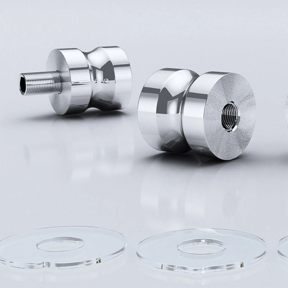 Bathroom Shower Door Handle Aluminum Alloy Glass Door Knob Bathroom Shower Sliding Door Double-sided Handle Home Hardware