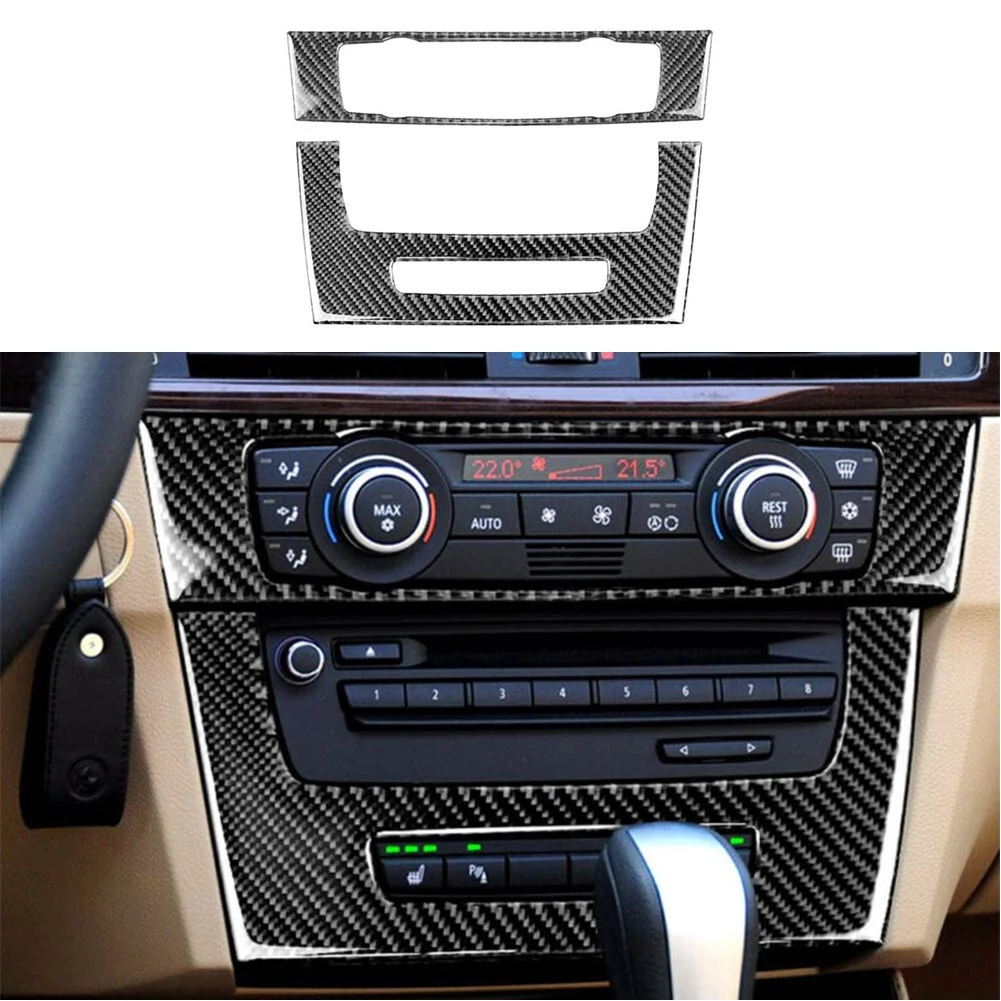 تصميم حصري ومظهر معزز من ألياف الكربون لوحة CD لتكييف الهواء لسيارات BMW 3 Series E90 E92 E93