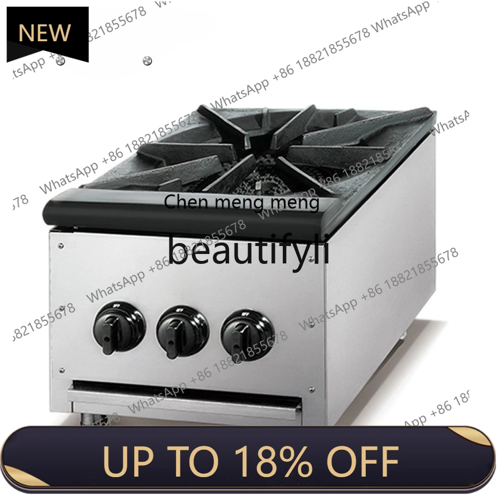 

Z189 Commercial gas single head, stove dining room kitchen counter casserole, stove gas two ends single eye stove, stove