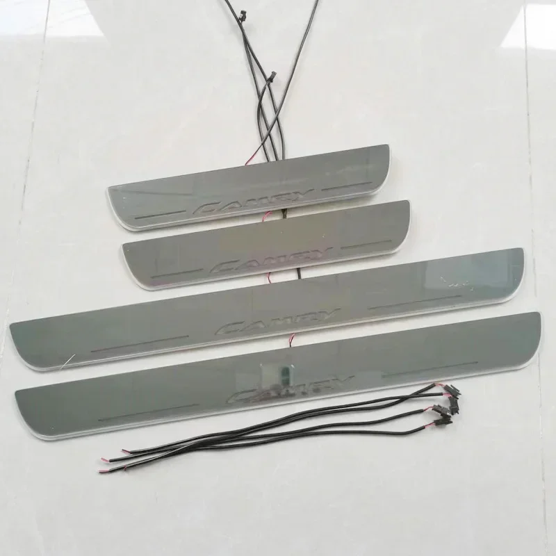 

CARPTAH Trim Pedal LED Door Sill Scuff Plate Pathway Dynamic Streamer light For Toyota Camry SE XSE