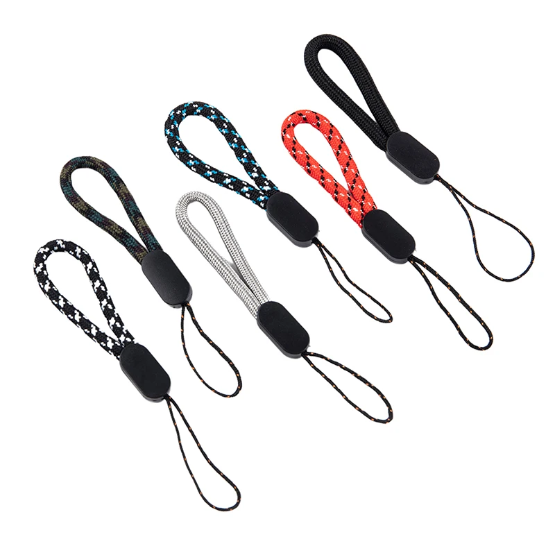 5Pcs Hand Wrist Lanyard String Short Grip Lanyard Mobile Phone Strap for USB Flash Drive Keychain