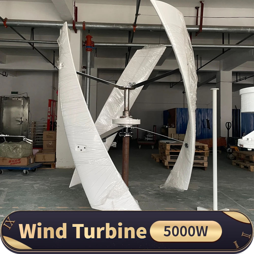 Wind Turbine Generator 5000W 24V 48V 96V 220V Free Energy With MPPT Controller Wind Power For Home Use