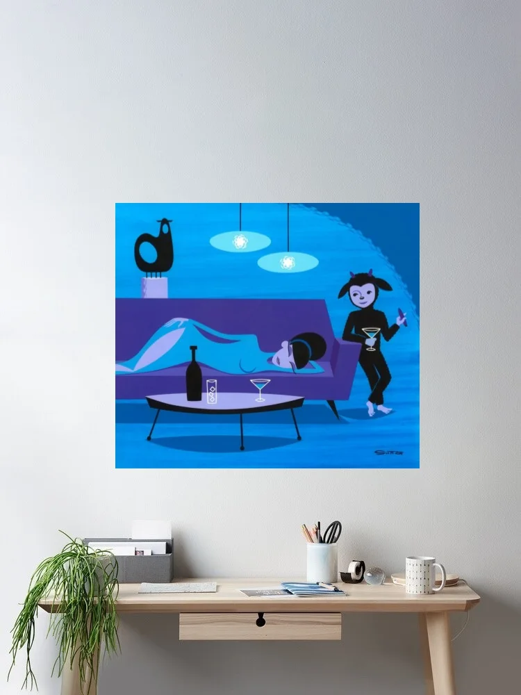 Josh Shag THE BLACKEST SHEEP Photo Canvas POSTER ,Home Decor Wall Art Painting