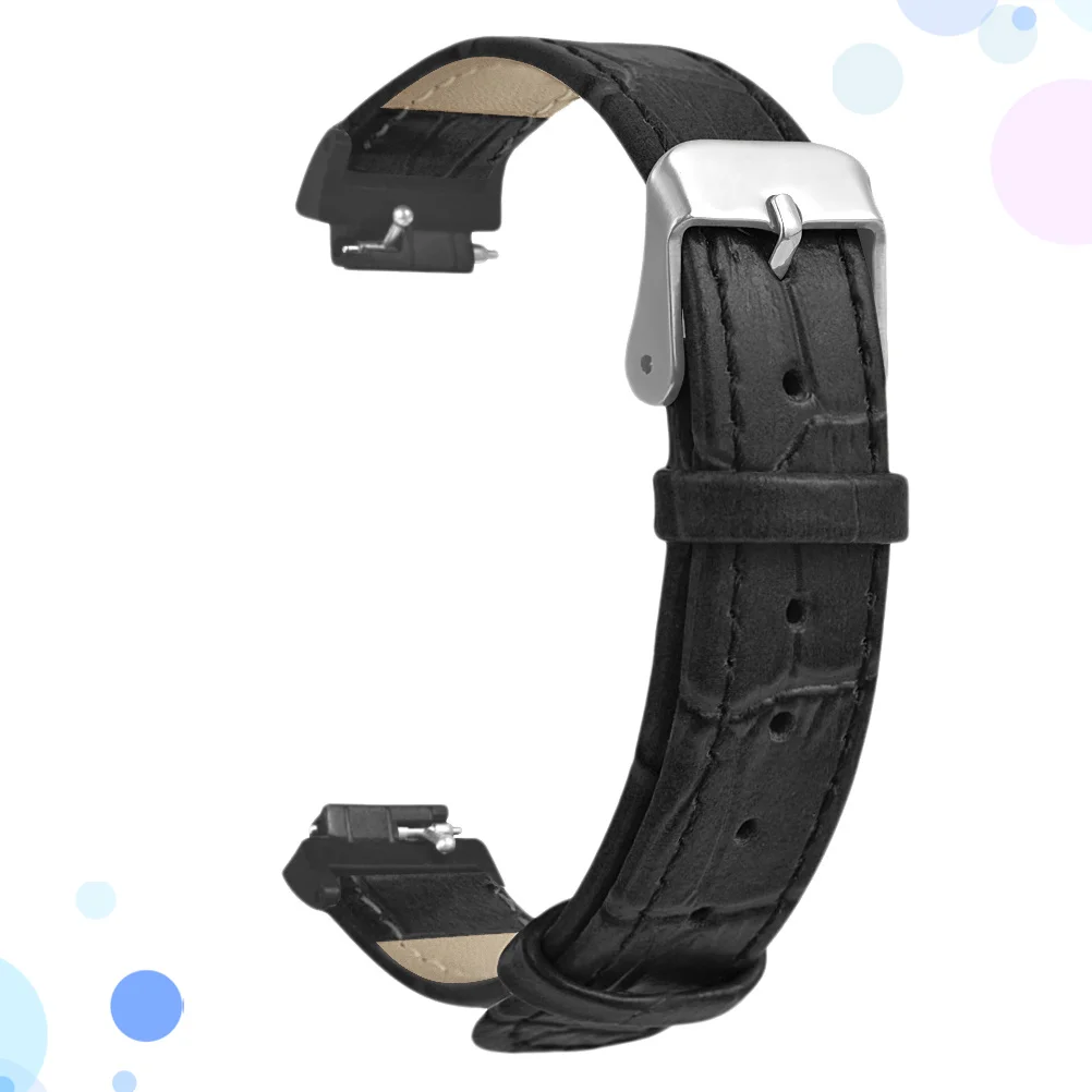 

1Pcs Bamboo Grain Watch Band Replacement Casual Durable Wristband for Inspire Daily Style Black