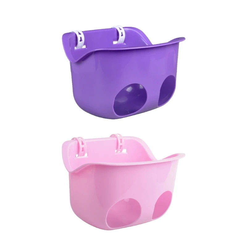 Secure Mount Kids Bike Basket Doll Carriers for Quick Assembly Doll Bike for 12-16in Dolls Bike Accessories 15UB