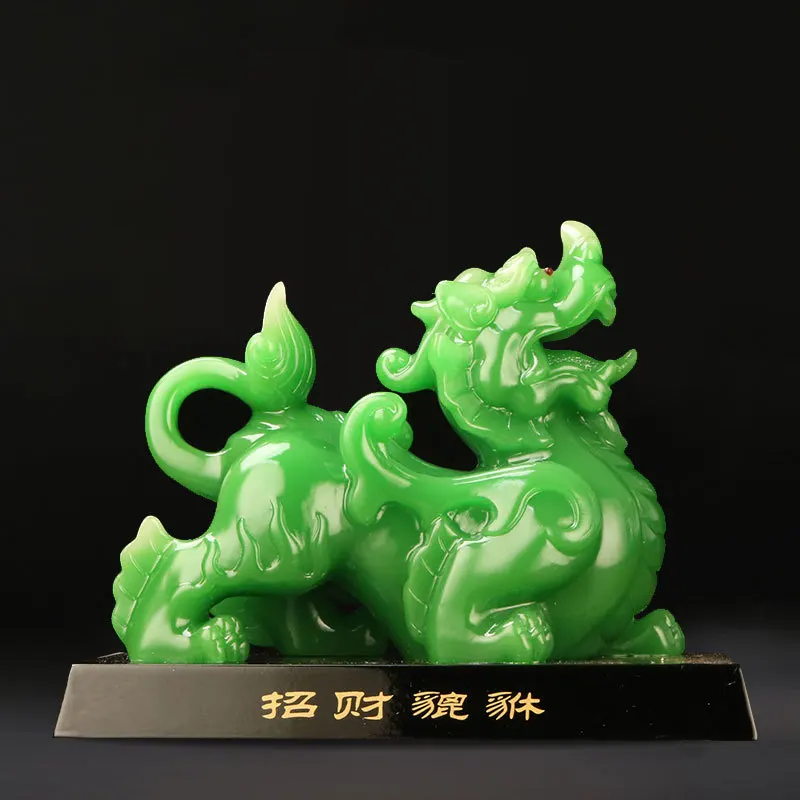 

Chinese Pixiu Resin Ornaments Lucky Money Crafts Living Room TV Cabinet Desktop Decorations Shop Opening Gifts Home Decore