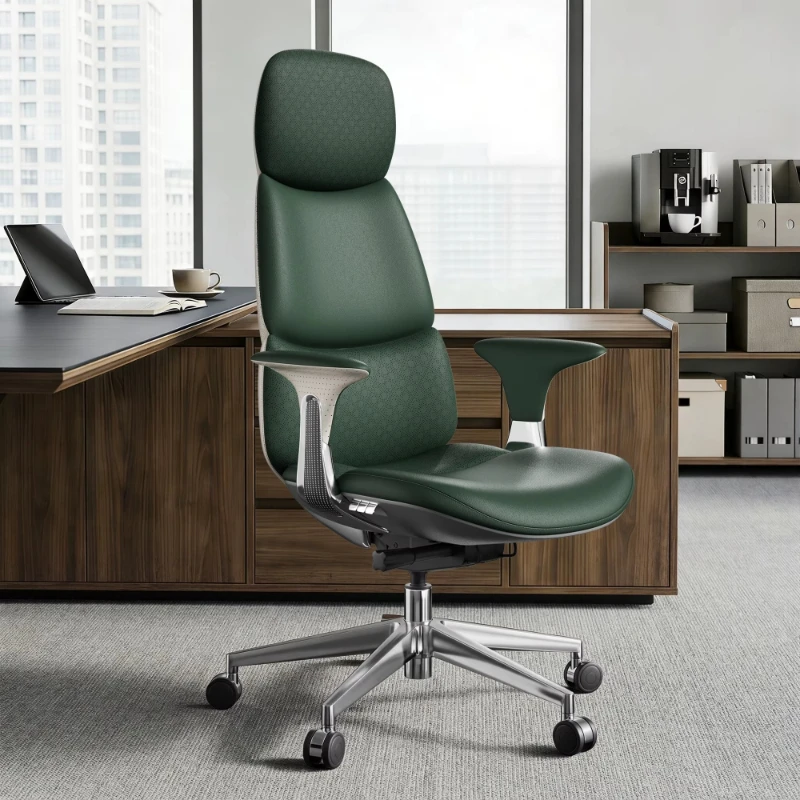 American Warehouse Comfortable High Back Modern Rotating Executive Office Leather Chair