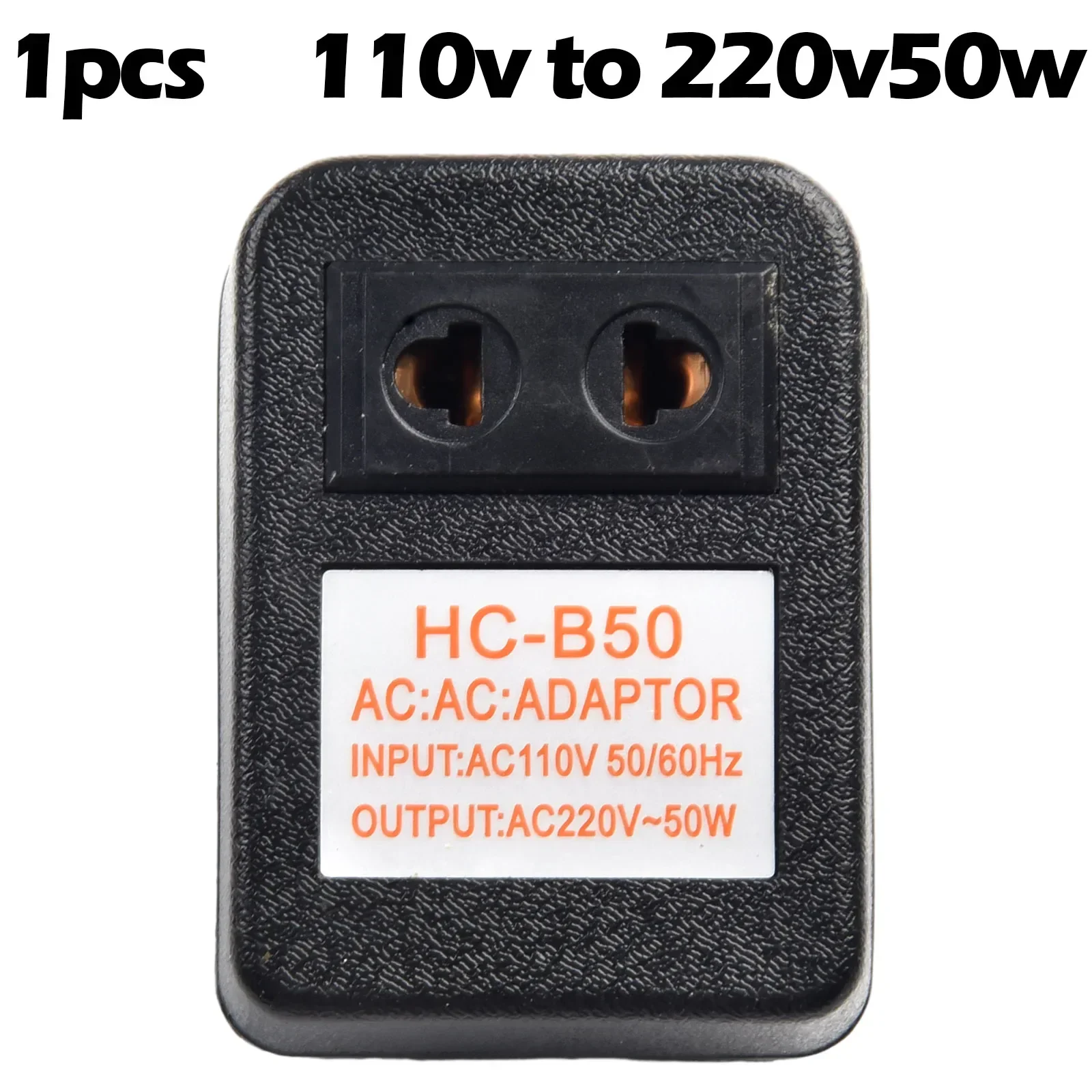 1pc Voltage Converter Step-Down Transformer Travel Adapter 50W AC 220V To 110V/110V To 220V Converter