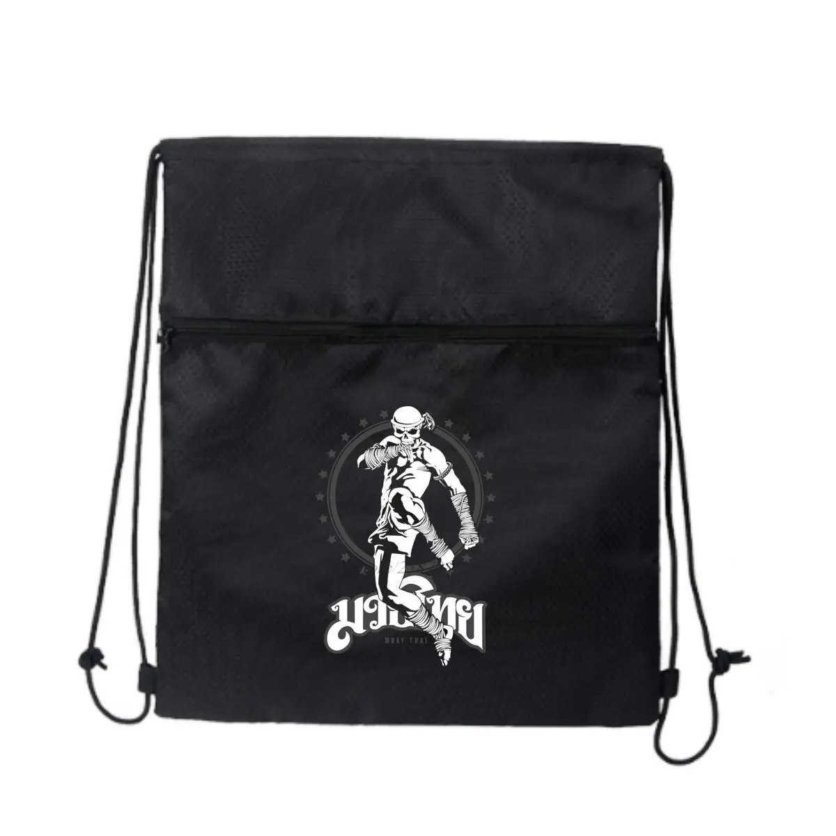 

Муай Тай череп искусство графика уличная универсальная сумка на молнии на шнурке для отдыха пеший туризм кемпинг путешествия портативное хранилище