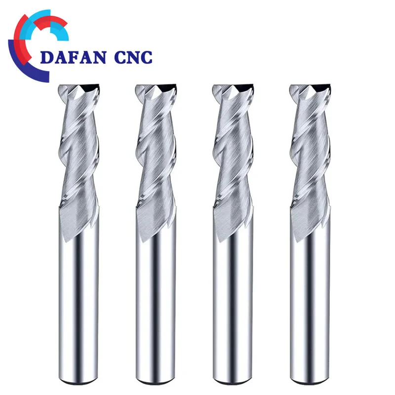 

2-Flute Carbide End Mill, 0.1-20mm for Wood/Aluminum/Copper, DIY Engraving & Machining Tool