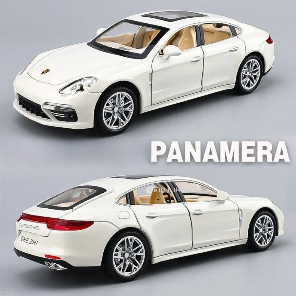 

1:24 Panamera 911 Model Toy Sports Cars Alloy Diecast Sound Light Doors Opened Pull Back Simulation Interior Kids Supercar Gifts