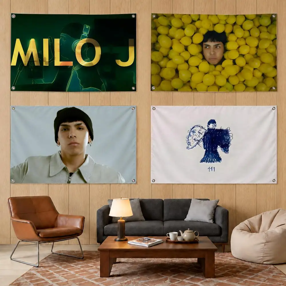 Milo j Argentine Trap Rapper Flags Decorative Banners Suitable For Outdoor Camping Family Parties And Garden Walls Gift