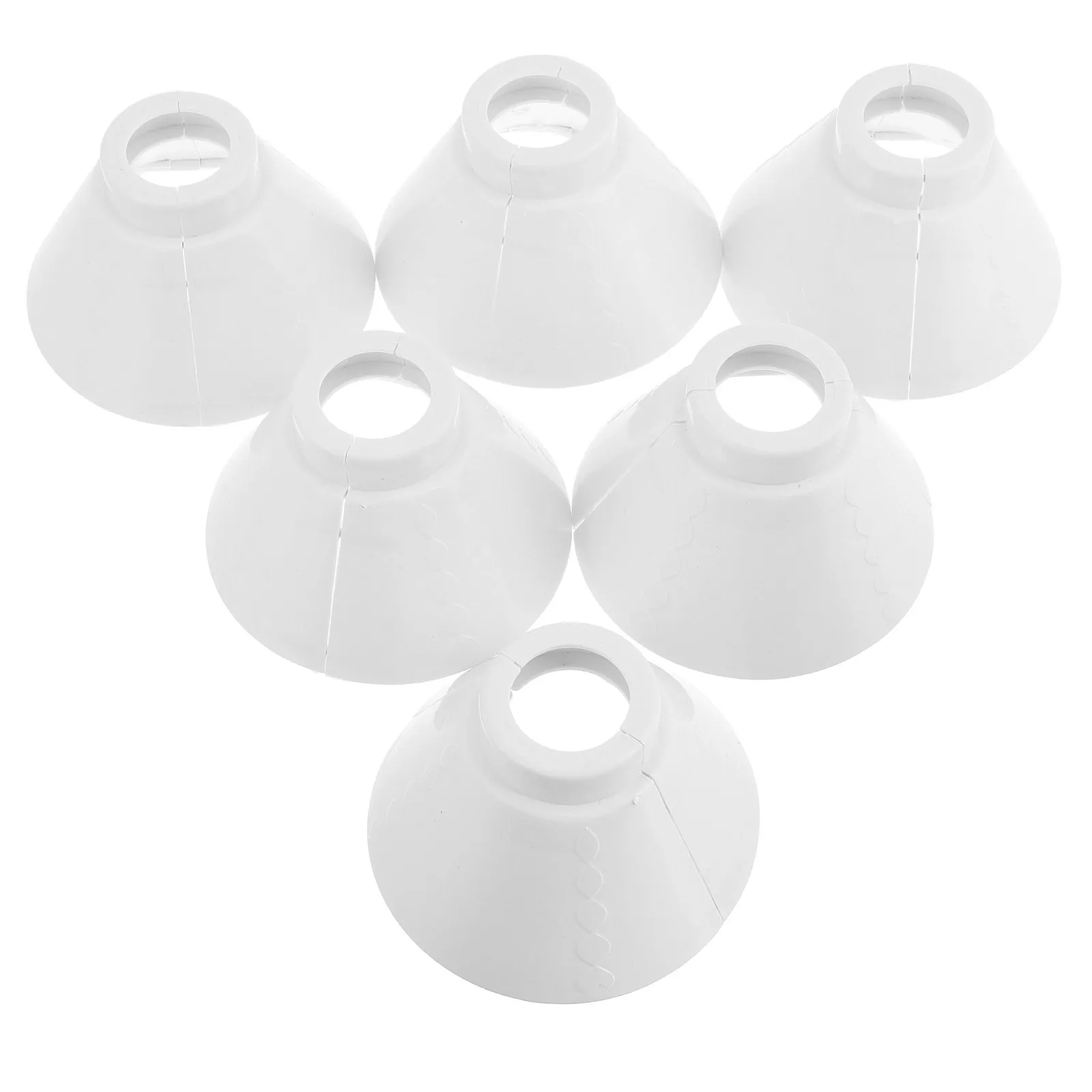 

6 пар пластиковых сменных плафонов для ламп, современные плафоны для подвесных светильников, защитные колпаки для ламп E27, крышки для потолочных светильников