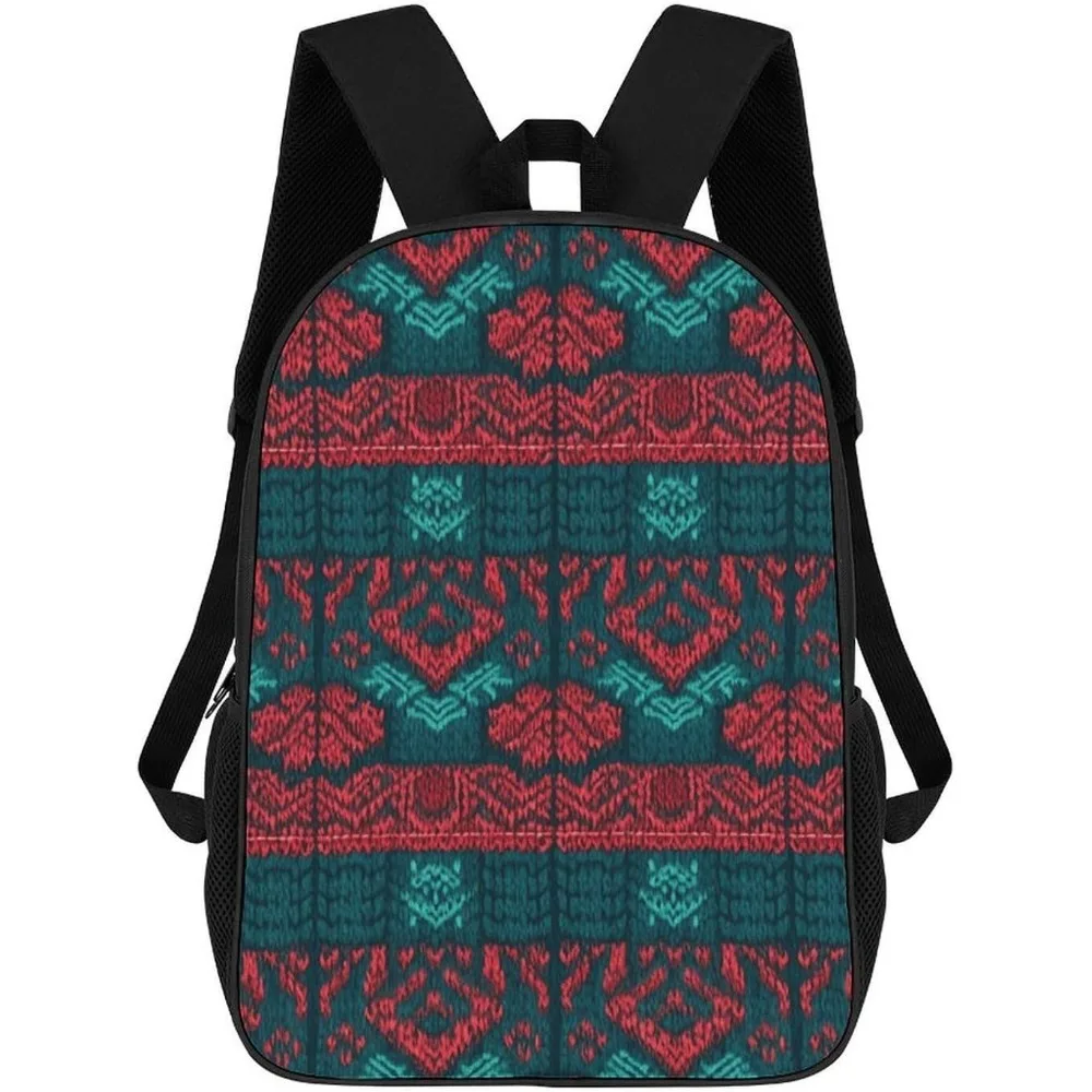 

Red And Turquoise Bookbag - Ultra Lightweight Portable Backpack Work Travel Backpack For Men Women Fits 16 Inch Notebook