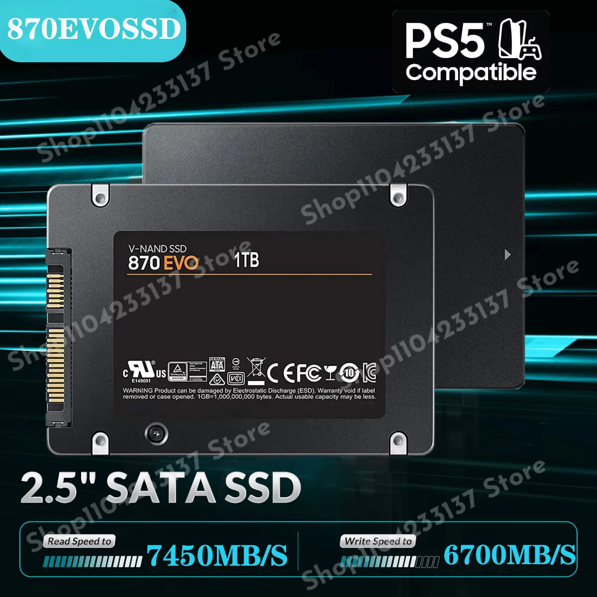 SSD 870 EVO high speed Internal Solid State Disk HDD Hard Drive SATA3 2.5 inch For Laptop Desktop MLC 1TB 2TB 4TB 8TB disco duro