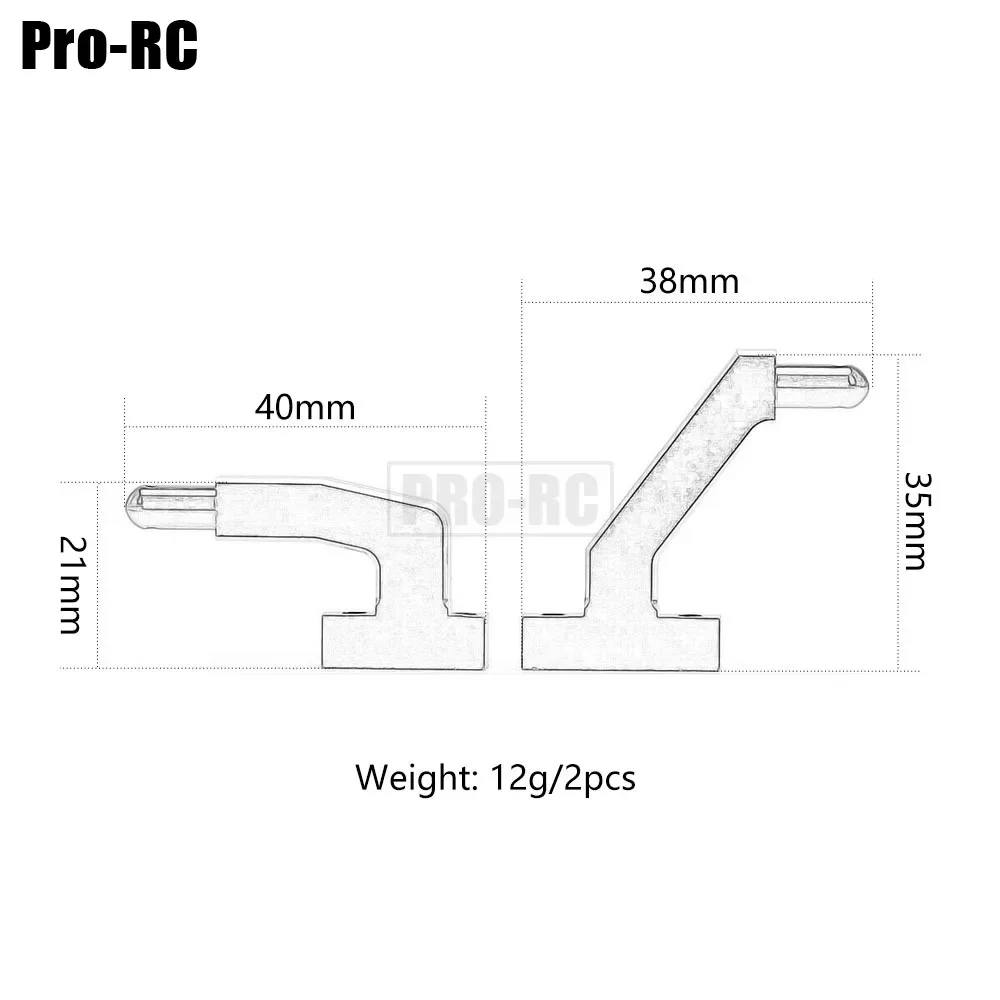 2Pcs 알루미늄 86346 연료 탱크 마운트 금속 HPI 1/8 SAVAGE 21 25 SS 3.5 4.6 5.9 X XL ATV Kawasaki KFX700 Rc 자동차 부품