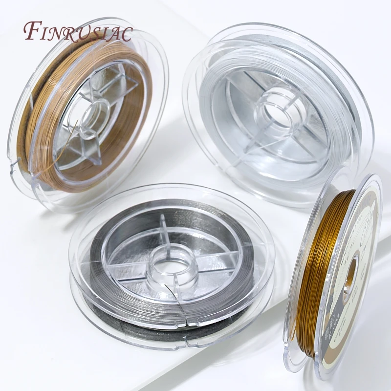50 Meter/Rolle 0,3/0,38 mm nylonbeschichteter Edelstahldraht, Schmuckdraht, Perldraht für DIY Armband- und Halskettenherstellung, Bastelschnur – Detail 15