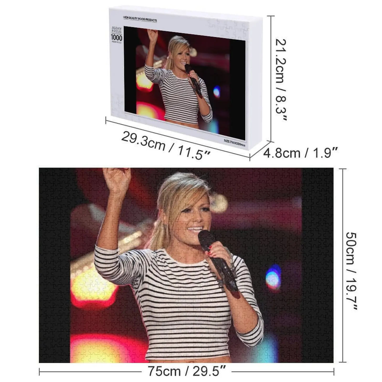 Burn and Hand Up - أحجية الصور المقطوعة Helene Fischer، أحجية الصور المقطوعة المخصصة المخصصة للأطفال #6