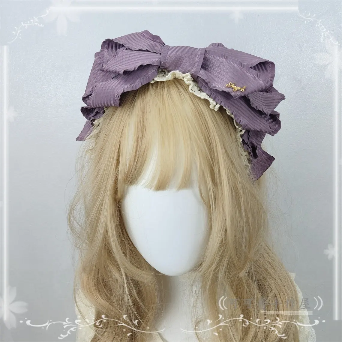 

Оригинальная повязка на голову в стиле Лолита с бантом KC, головной убор с большим бантом, аксессуар для волос для девочек